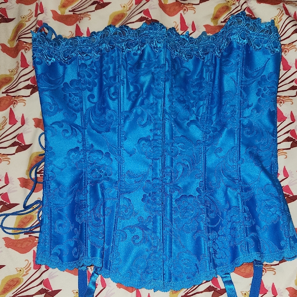 Frederick's of Hollywood Vibrant Blue‎ Corset, Size 34